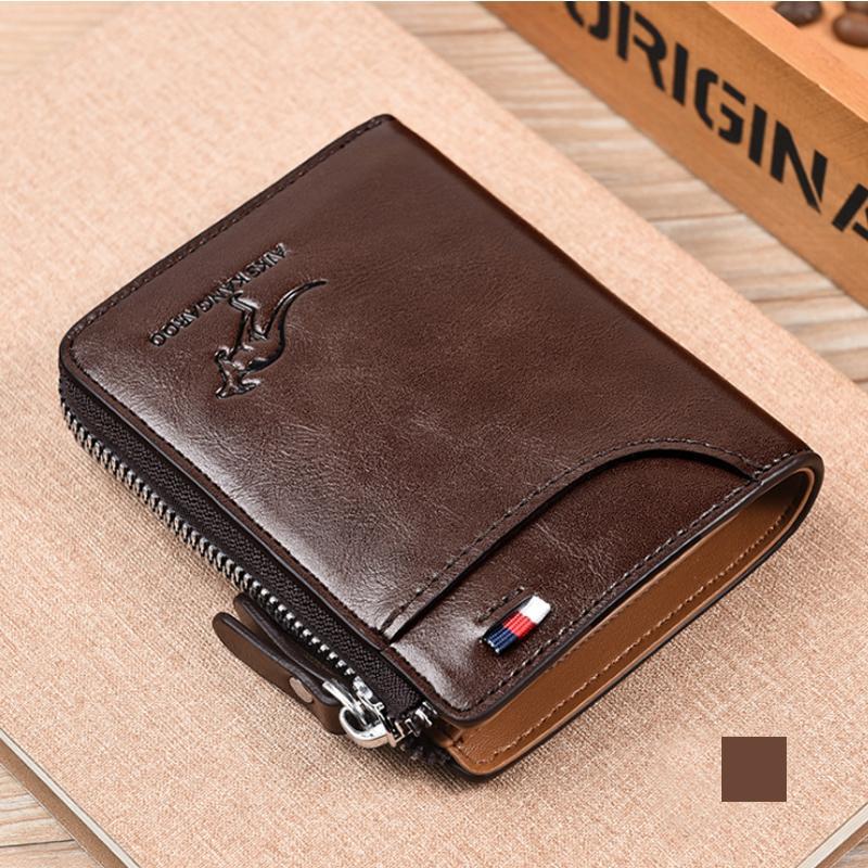RFID-Blocking Men's Leather Wallet