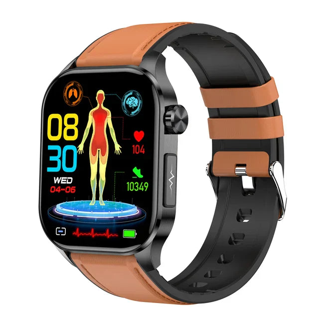 Advanced ECG Uric Acid Blood Pressure Smartwatch Monitor