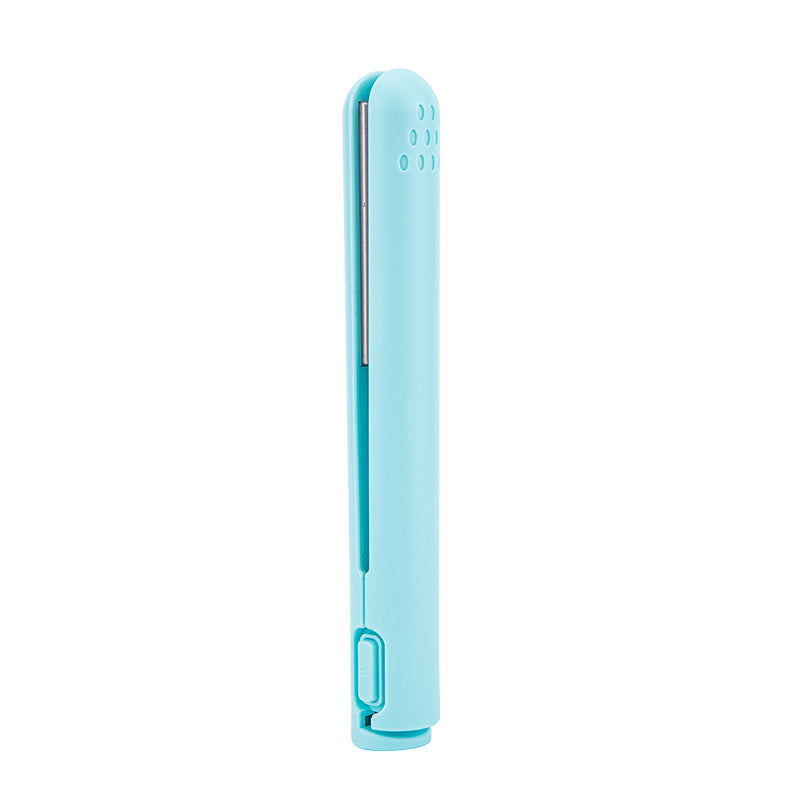 Mini 2-in-1 Ceramic Curl and Straighten Iron for Travel Styling
