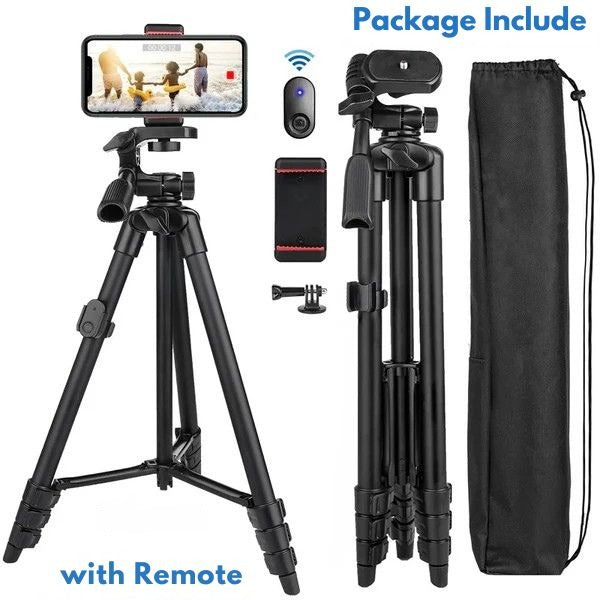 Extendable Bluetooth Phone Tripod & Selfie Stick Combo - All-in-One Stand