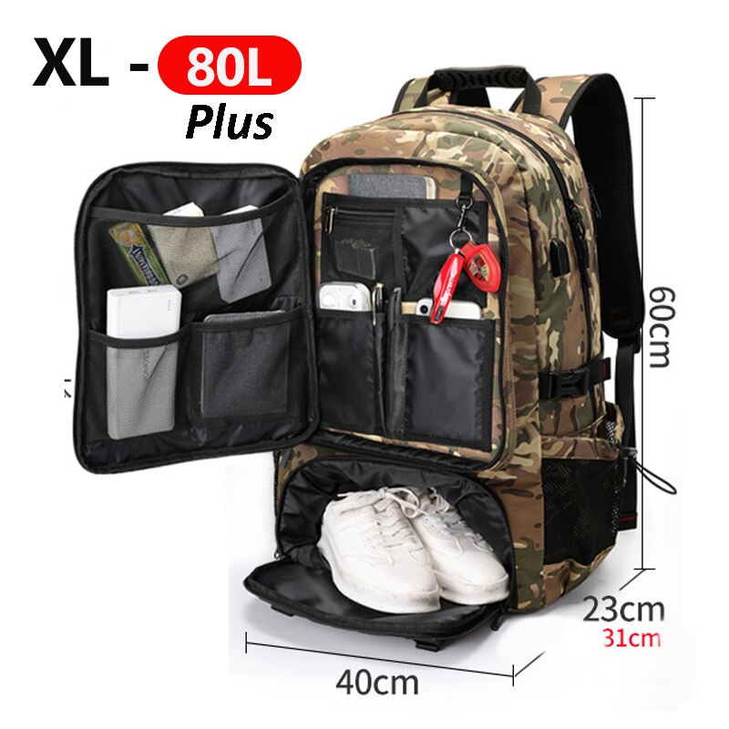 Large Capacity Outdoor Travel Backpack for Hikers
