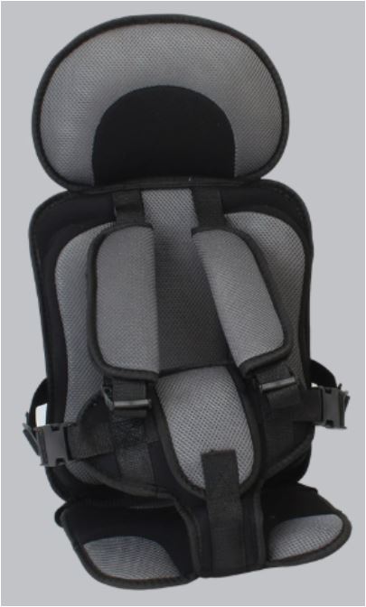 Portable Travel Car Seat for Kids | Foldable Booster with 5-Point Harness
