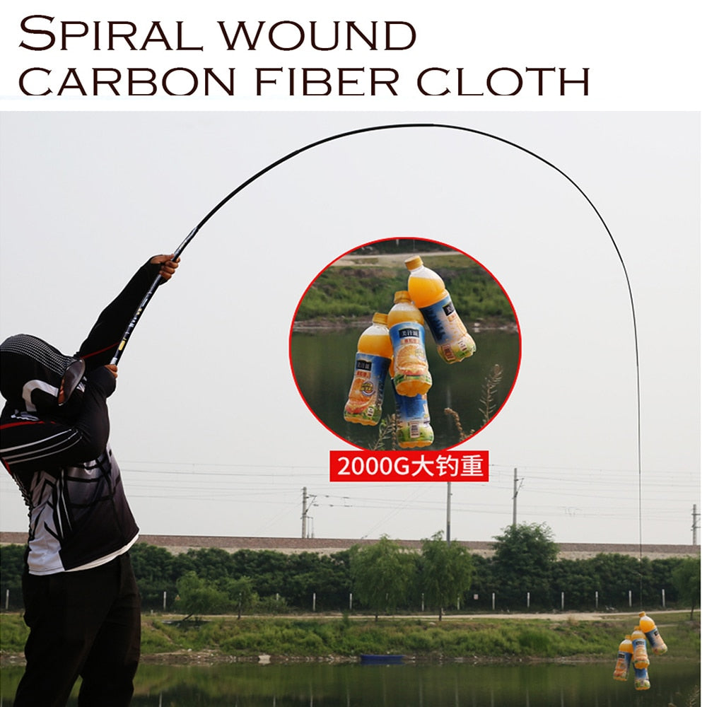 Ultra-Light Carbon Fiber Telescopic Fishing Rod