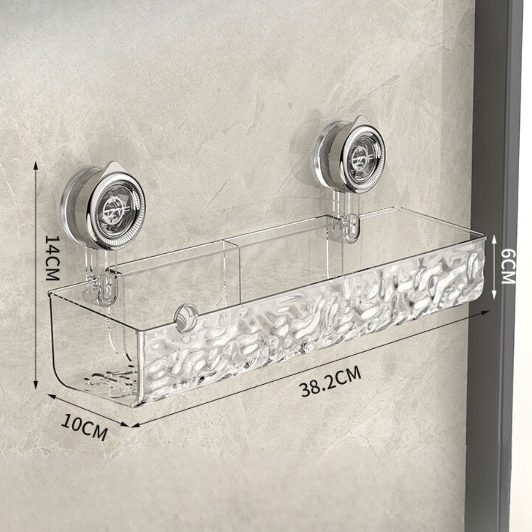 Bathroom Corner Shelf with Suction Cups for Easy Installation