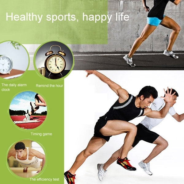 PS528 Handheld Digital Sports Stopwatch Timer with LCD Display and Strap