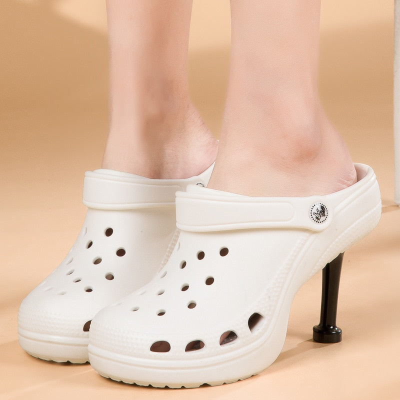 Non-Slip High Heel Beach Sandals with Thick Soles