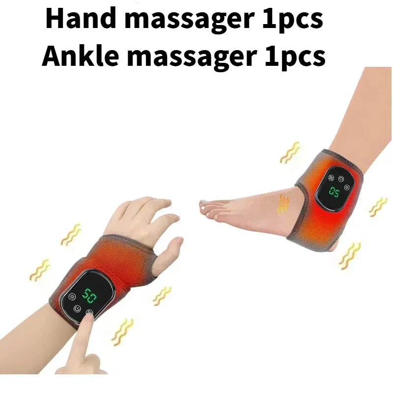 Infrared Heated Ankle Massager with Adjustable Vibration