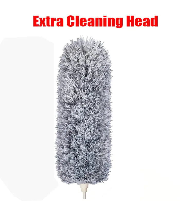 Extendable Microfiber Duster with Long Reach and Bonus Replacement Heads