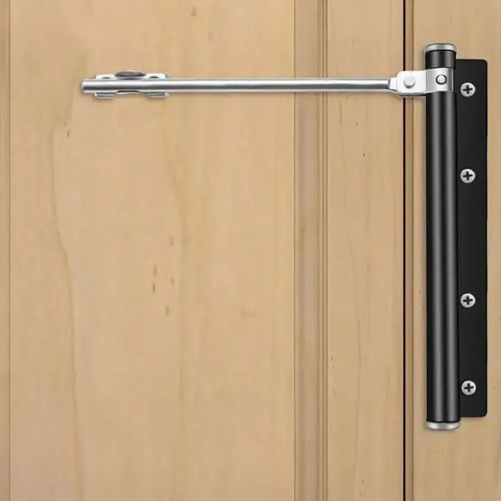 Automatic Door Closer - Quiet Stainless Steel, Easy to Install