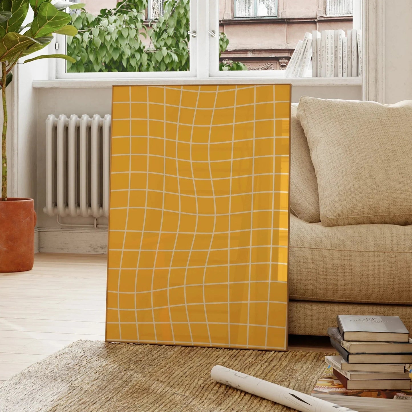Aurian Yellow Brooks Canvas Livine Oakfield