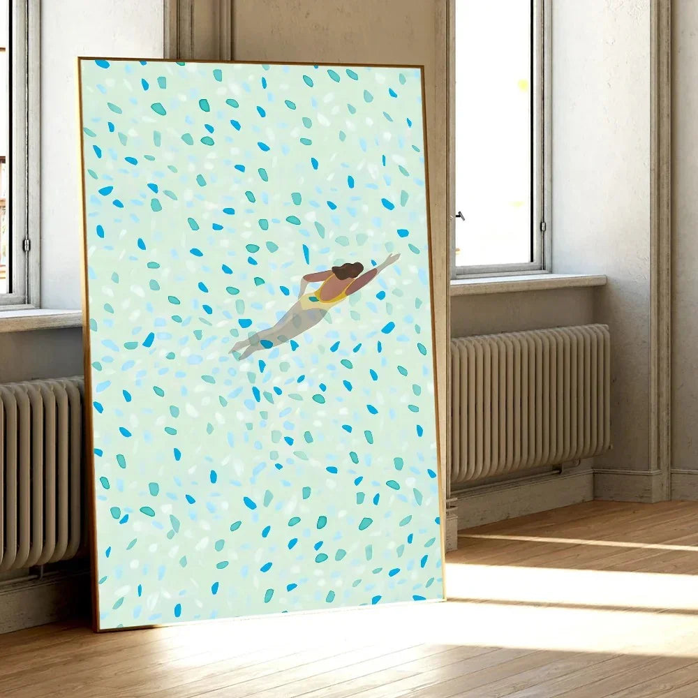 Plum Sea Surf Beach Poster