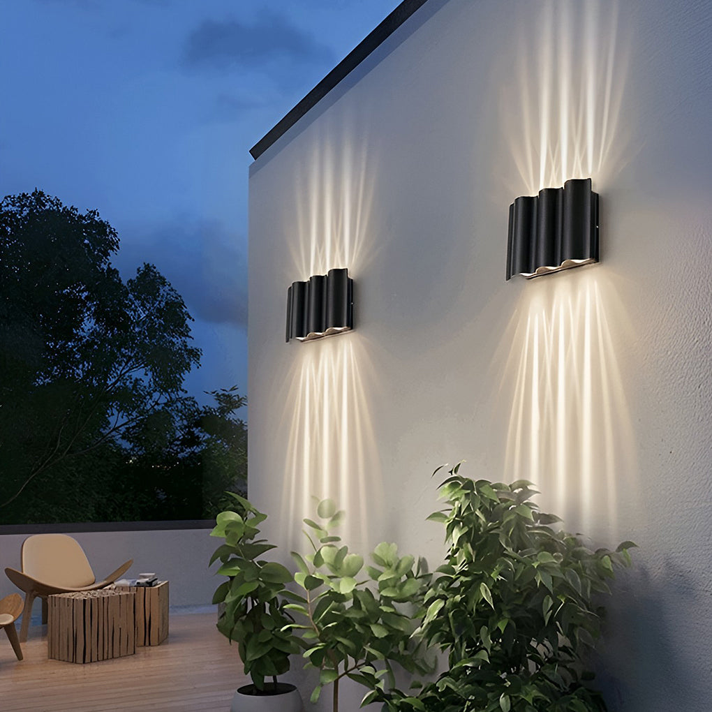 Outdoor Black LED Wall Light for Stylish Illumination
