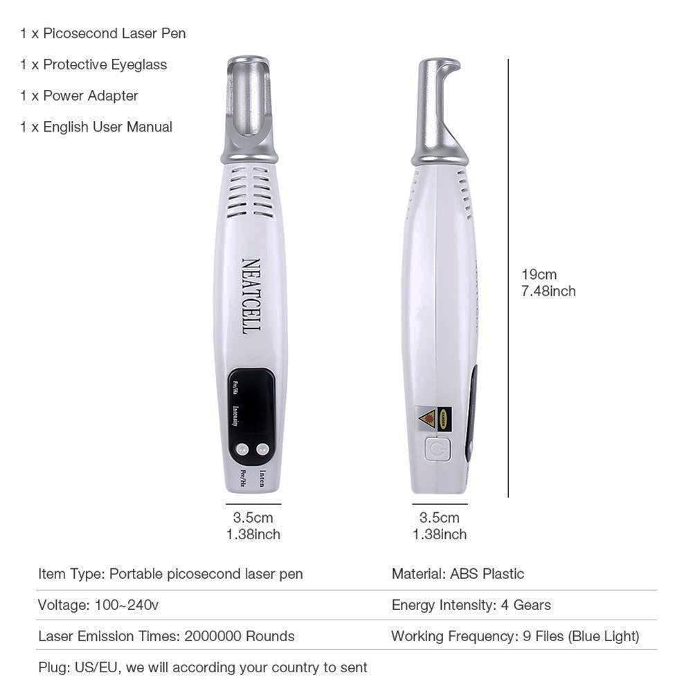 Instant Laser Device for Dark Spots & Tattoo Removal