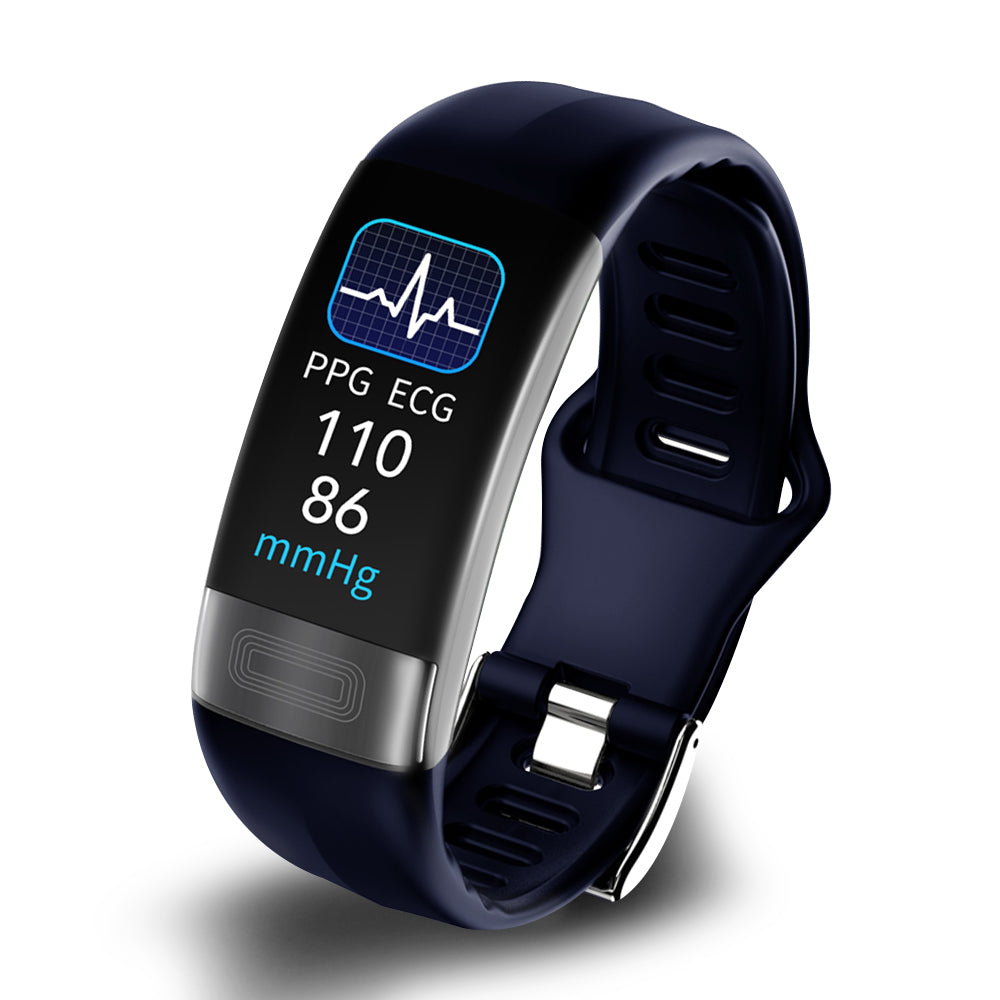 Smart Bracelet: Blood Pressure, Heart Rate, EKG, Oxygen, Sleep Tracker, FDA Certified