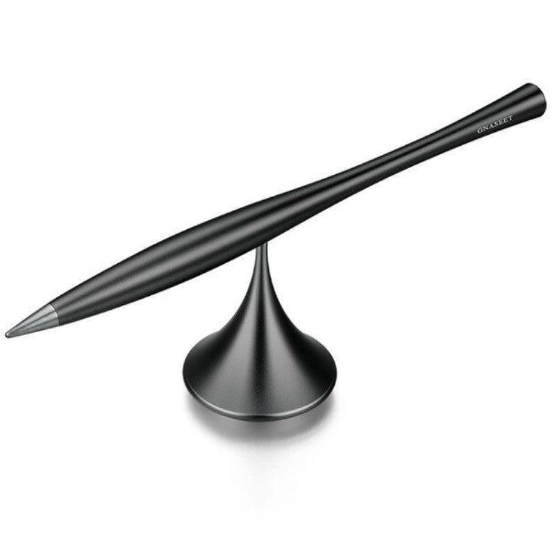 Inkless Metal Pen with Spinning Base and Replaceable Tip for Office Use