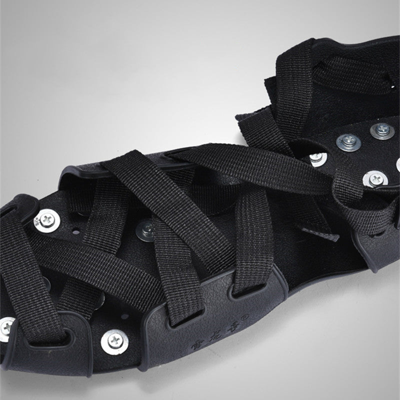 Overshoe Rubber Ice and Snow Grips with Anti-Slip Spikes (1 Pair)