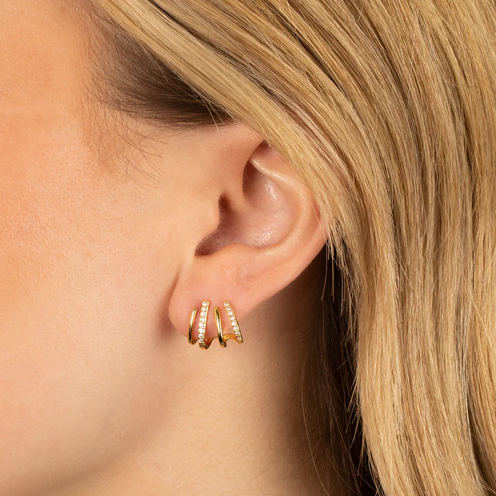 Women's Twist Design Earrings | Lightweight Statement Jewelry | Hypoallergenic Finish