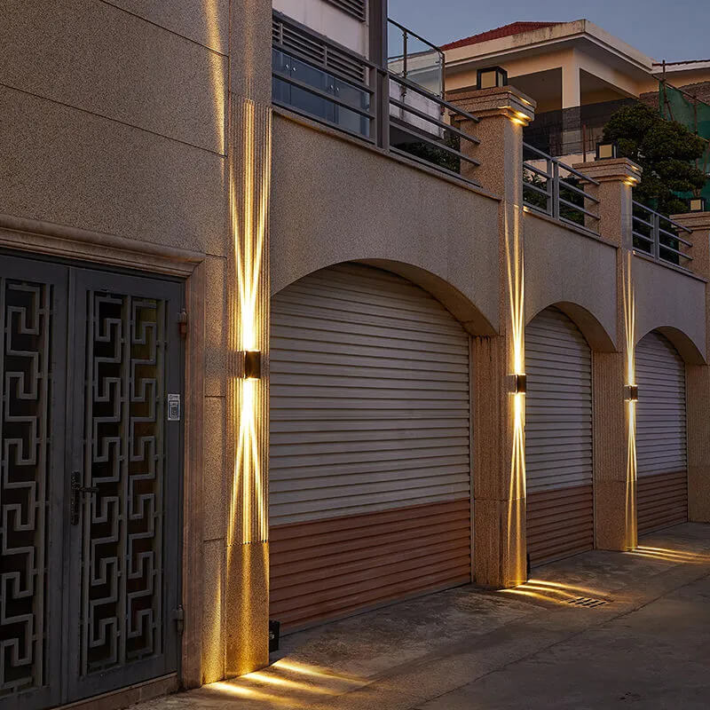 Modern Waterproof LED Outdoor Rectangular Wall Light Fixture
