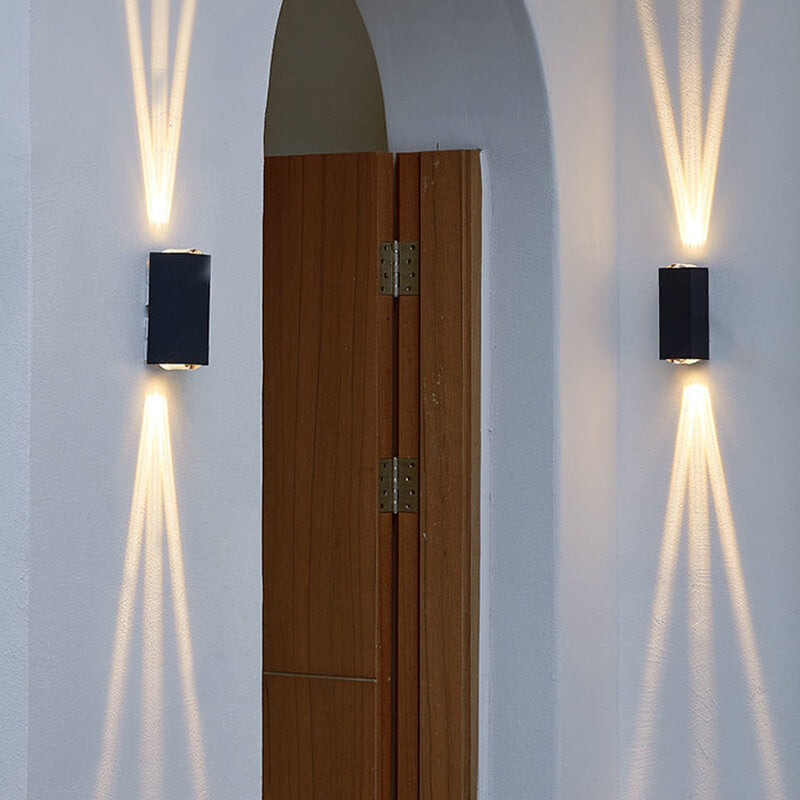 Modern Waterproof LED Outdoor Wall Light – Rectangular Aluminum Design