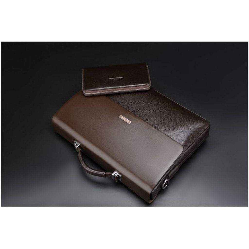 Men's Leather Briefcase for Business & Laptop