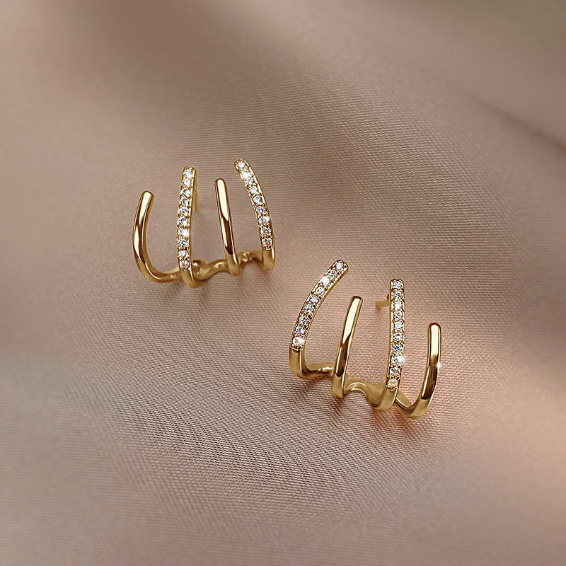 Women's Twist Design Earrings | Lightweight Statement Jewelry | Hypoallergenic Finish