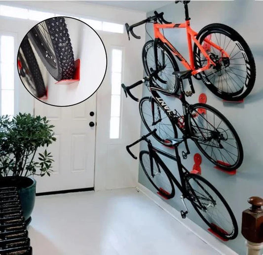 WallGrip Bike Hook - Space-Efficient Steel Bicycle Wall Mount Holder