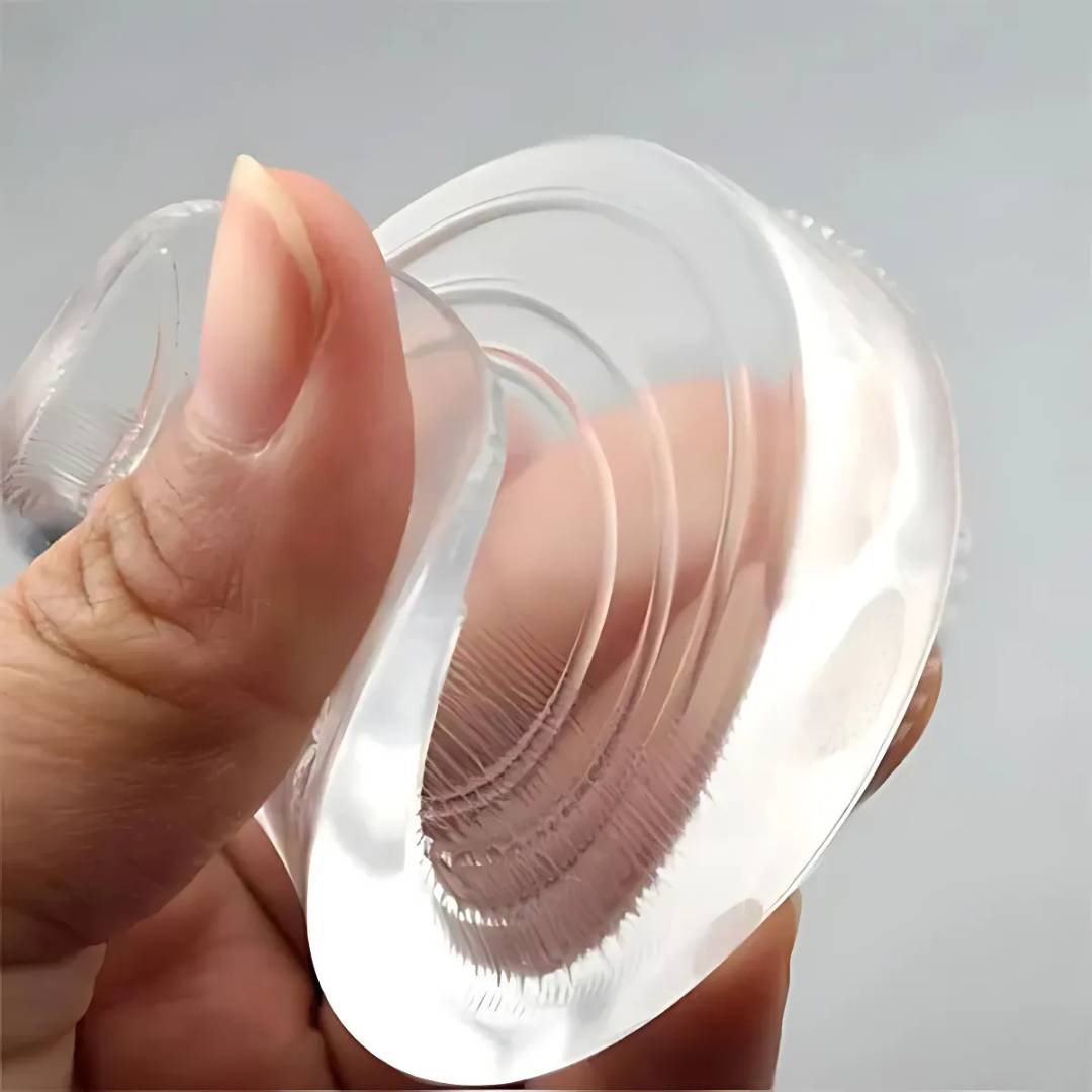 Silicone Gel Heel Lift Inserts for Height & Pain Relief - Plantar Fasciitis Aid