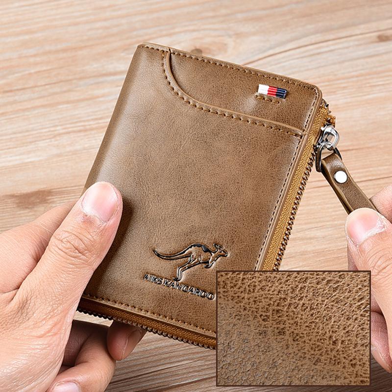 RFID-Blocking Men's Leather Wallet