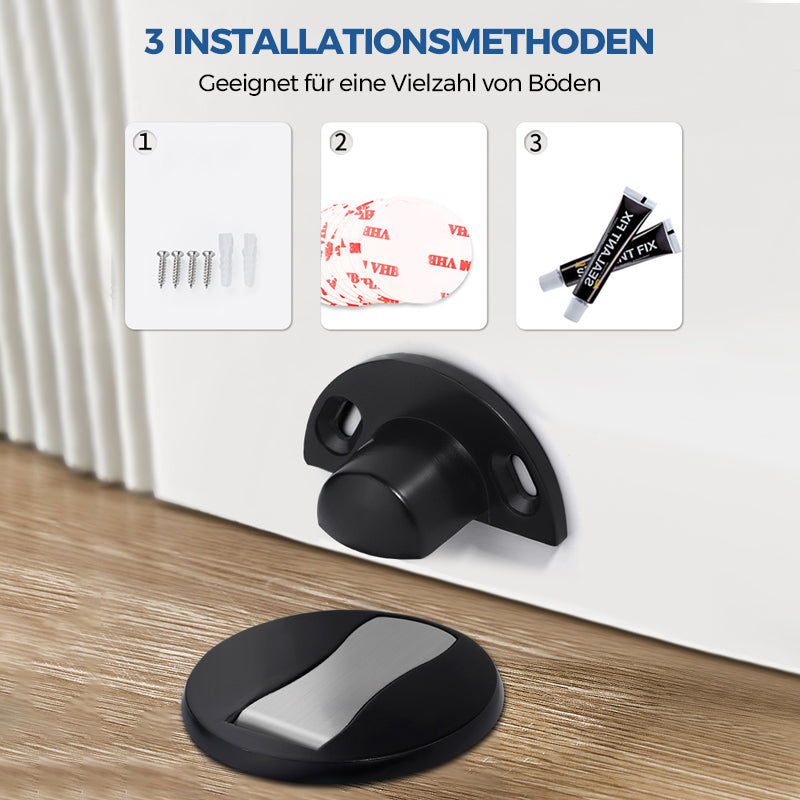 Invisible Magnetic Door Stopper in Stainless Steel Finish