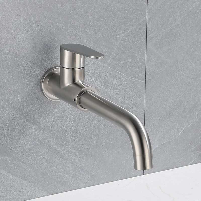 Contemporary Wall Mounted Single Lever Bathroom Faucet