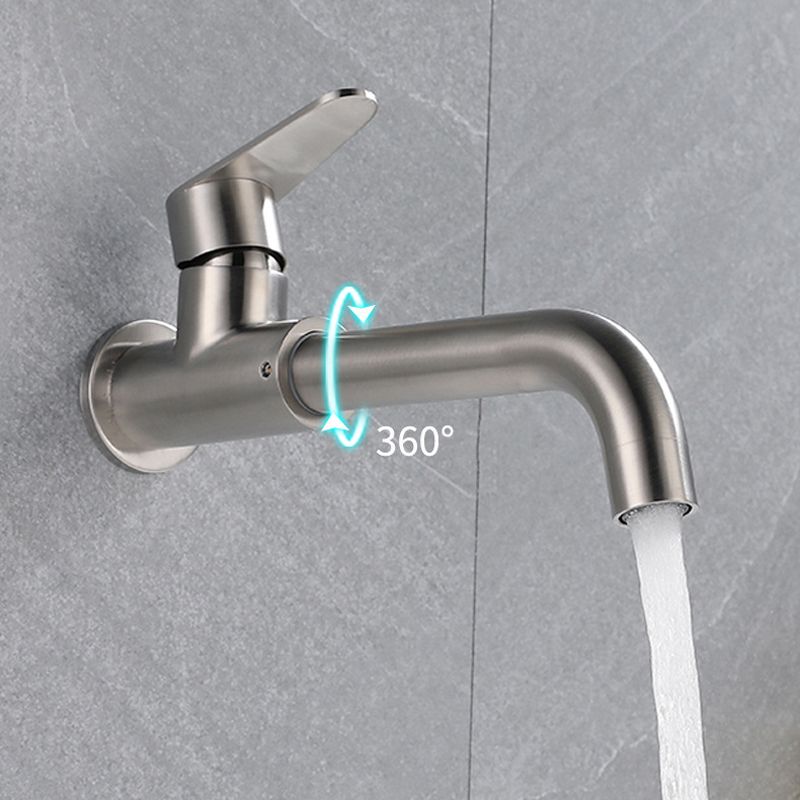 Contemporary Wall Mounted Single Lever Bathroom Faucet