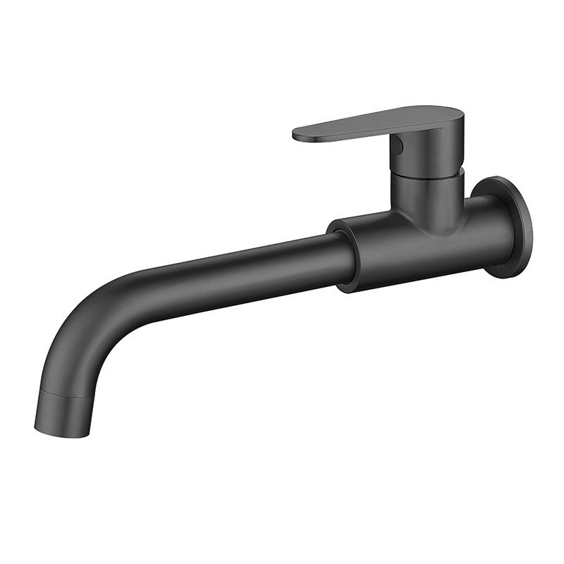 Contemporary Wall Mounted Single Lever Bathroom Faucet