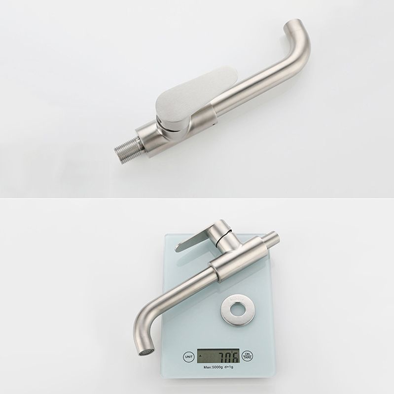 Contemporary Wall Mounted Single Lever Bathroom Faucet