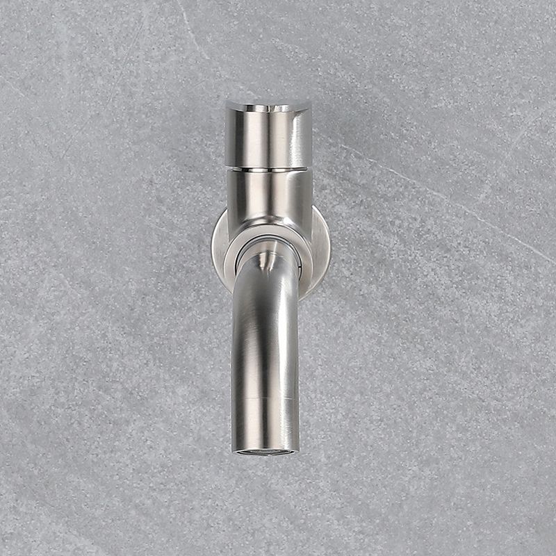 Contemporary Wall Mounted Single Lever Bathroom Faucet