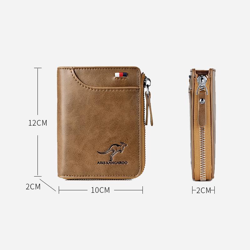 RFID-Blocking Men's Leather Wallet