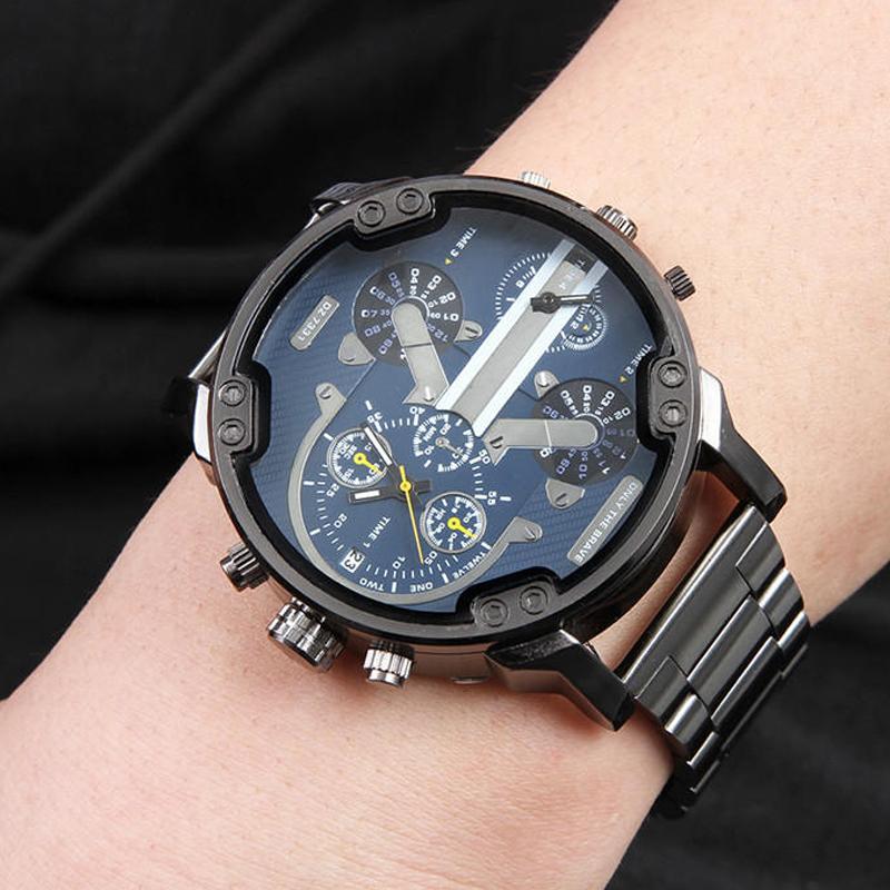 Luxury Men's Chronograph Quartz Watch – Stainless Steel Timepiece