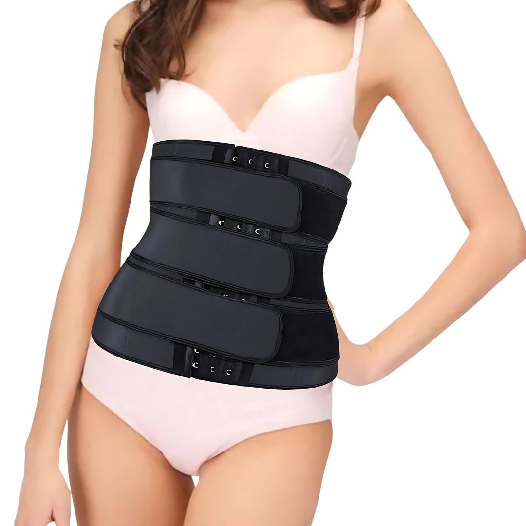 Triple Compression Neoprene Waist Trainer Belt – Ideal for Workout & Postpartum