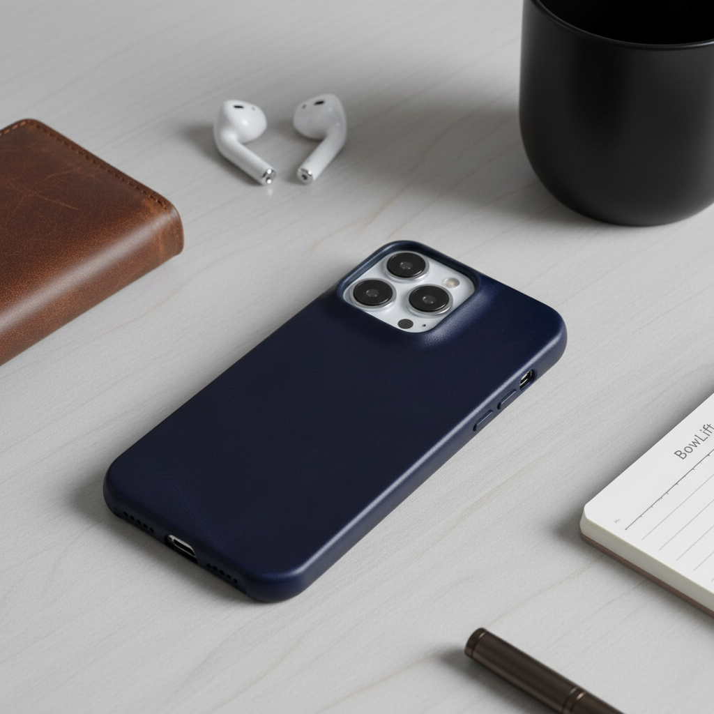 Genuine Leather Oil Wax iPhone Case with MagSafe Compatibility