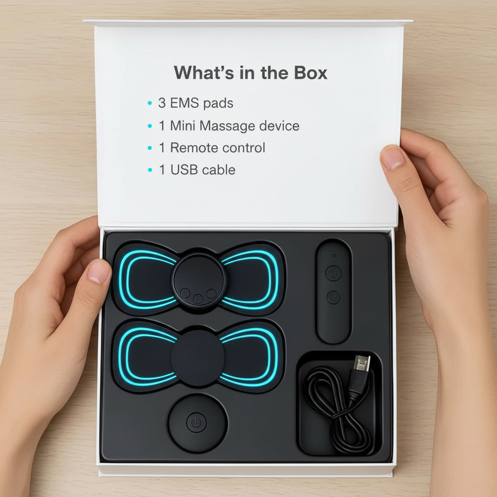 Sciatica Relief and Back Pain Therapy EMS Device for Cognitive and Mental Health