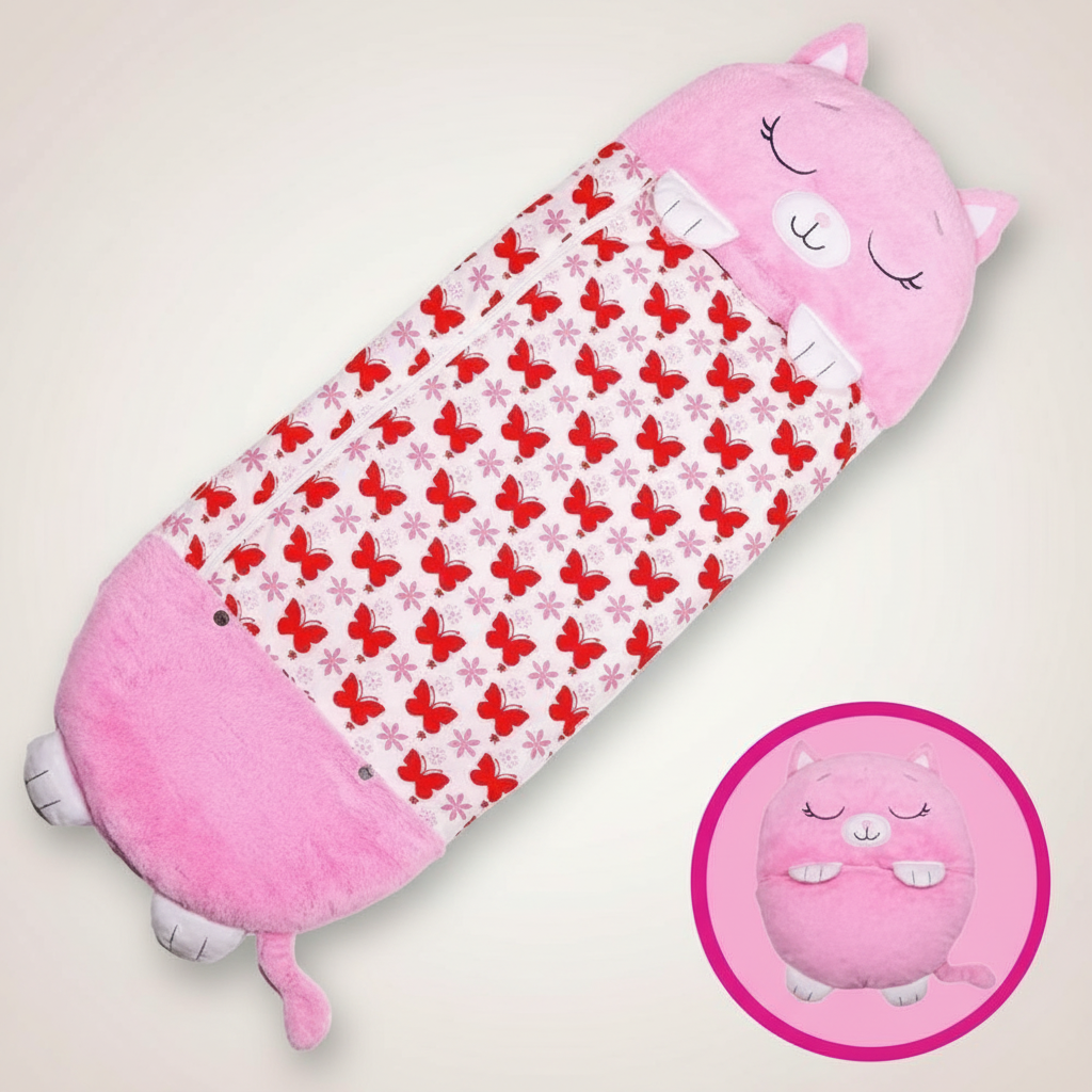Animal-Shaped Foldable Sleeping Bag for Kids