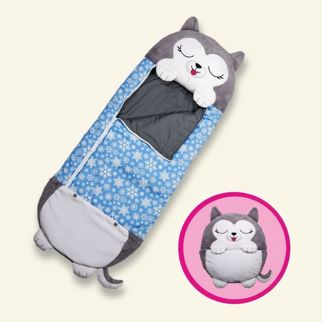 Animal-Shaped Foldable Sleeping Bag for Kids