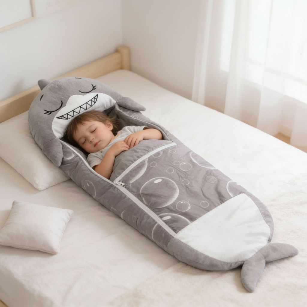 Animal-Shaped Foldable Sleeping Bag for Kids