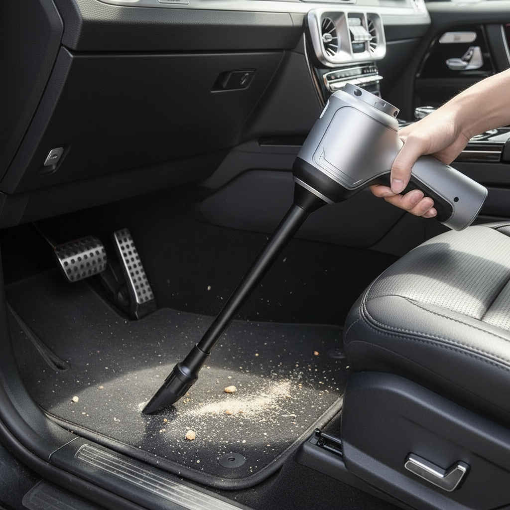 High-Power Cordless Vacuum for Comprehensive Car Cleaning
