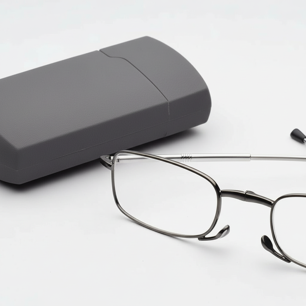 Foldable Reading Glasses with Portable Case - Compact and Stylish
