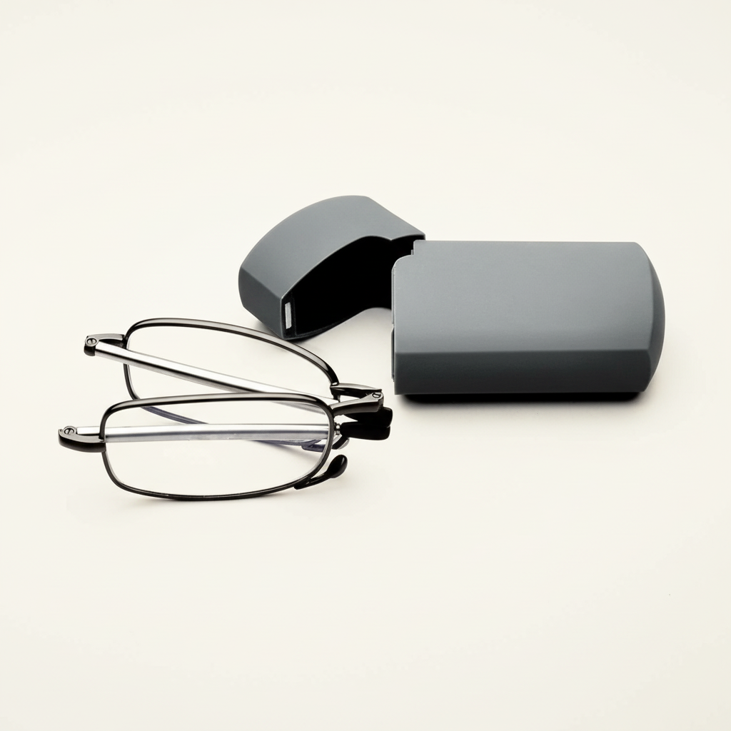 Foldable Reading Glasses with Portable Case - Compact and Stylish