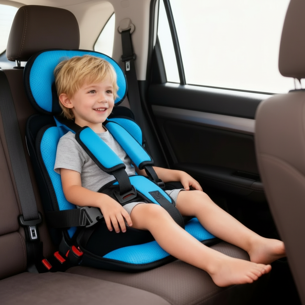 Portable & Foldable Travel Car Booster Seat for Children