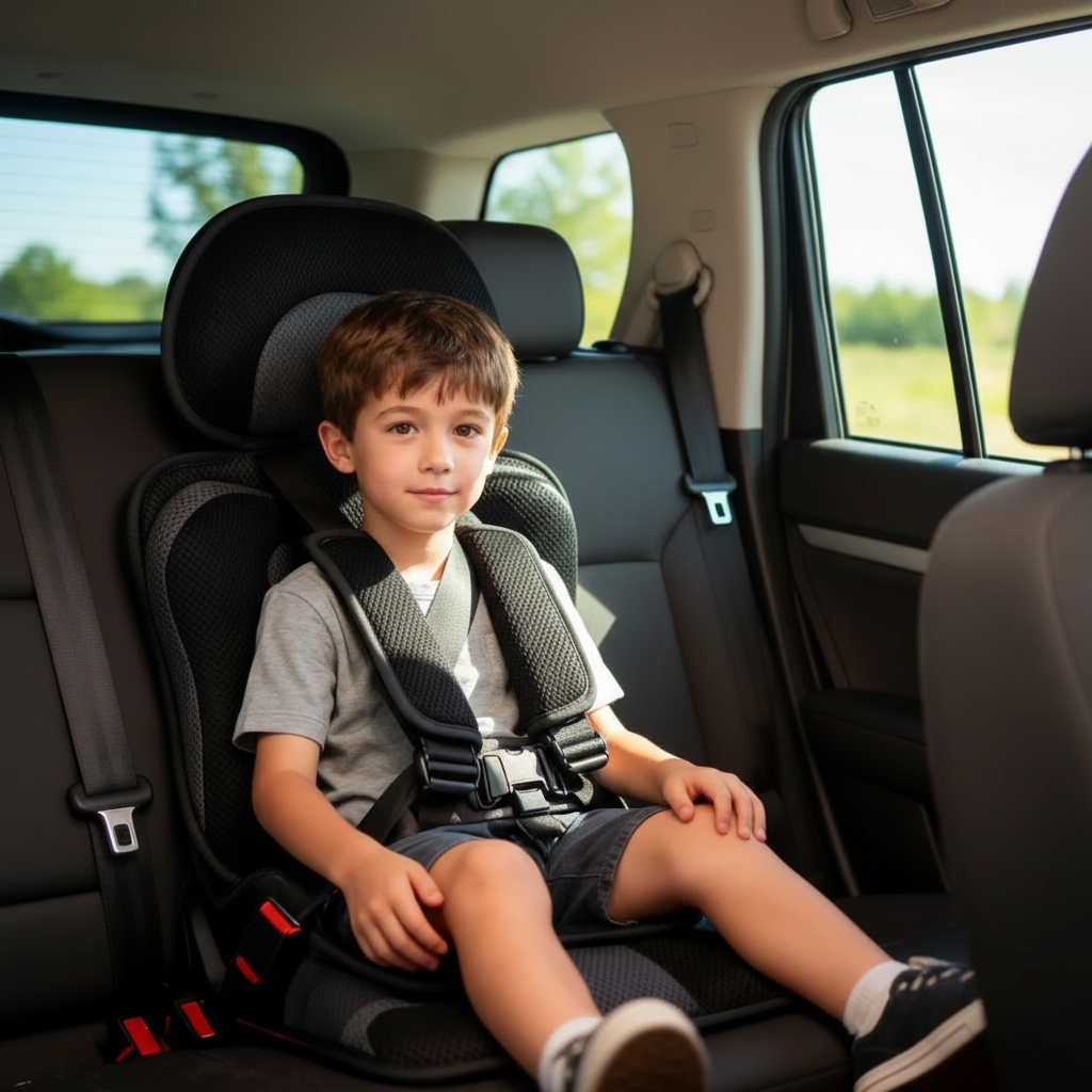 Portable & Foldable Travel Car Booster Seat for Children