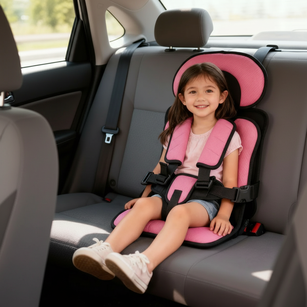 Portable & Foldable Travel Car Booster Seat for Children