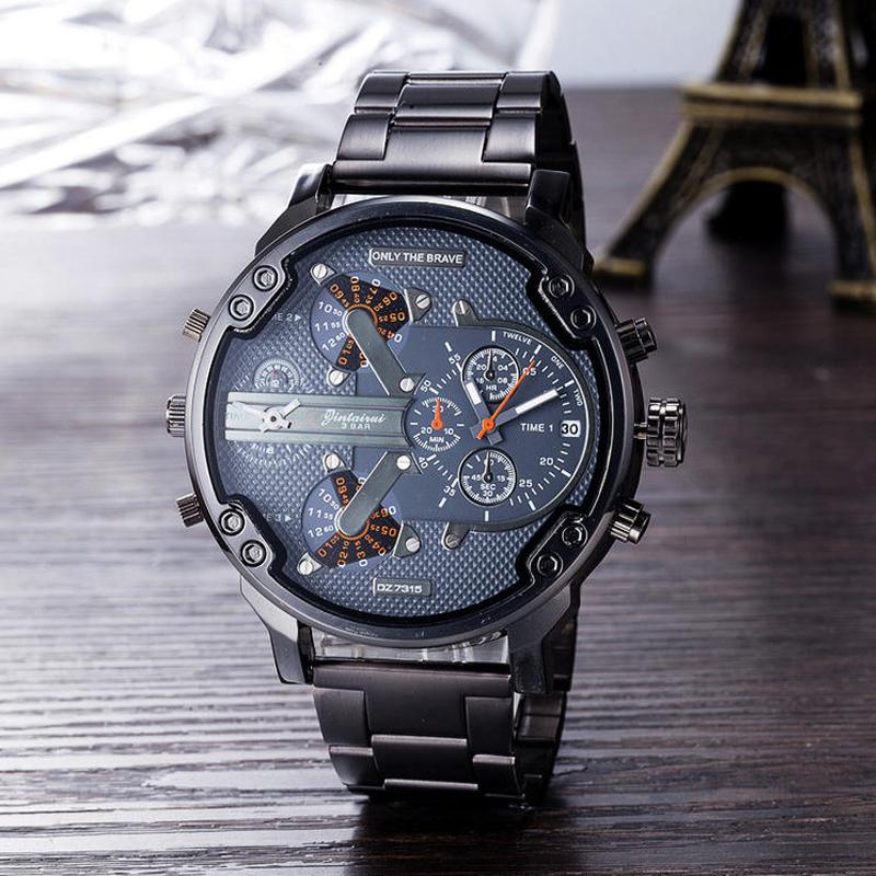 Luxury Men's Chronograph Quartz Watch – Stainless Steel Timepiece