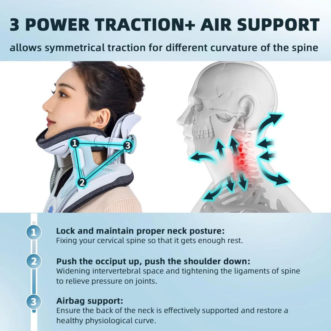 Adjustable Neck Traction Device for Cervical Pain and Tension Relief